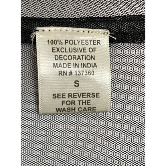 Live 4 Truth women’s nightie robe black embroidered small - Picture 5 of 7